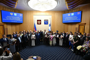 Торжественная церемония вручения  государственных наград Российской Федерации и наград Ленинградской области